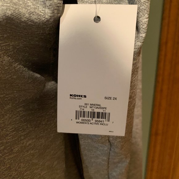 TEK GEAR 1/4 ZIP PULLOVER SIZE 2X #465 - Picture 3 of 4